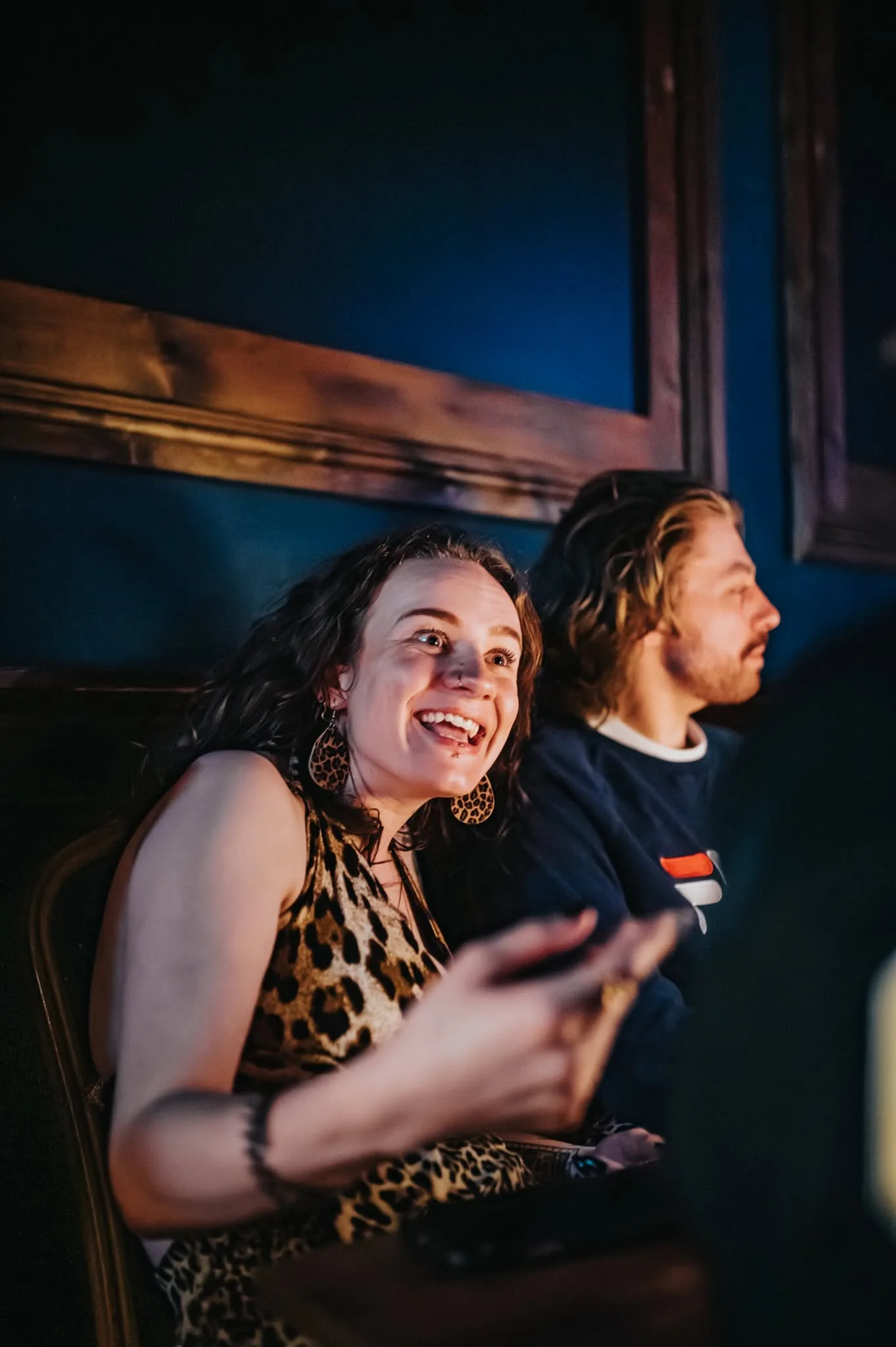 Audience reaction during a show